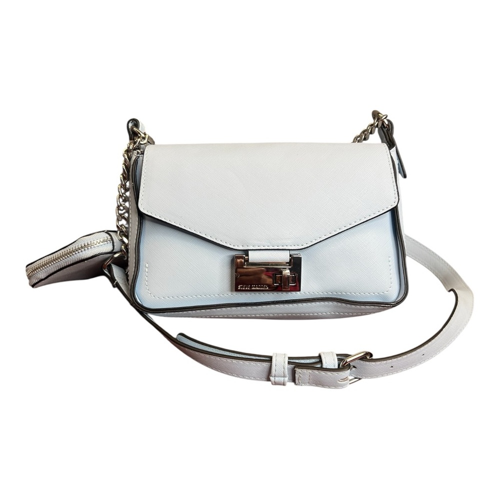 Steve Madden Pebble Leather Crossbody Small Handbag Coin Purse Baby Blue
